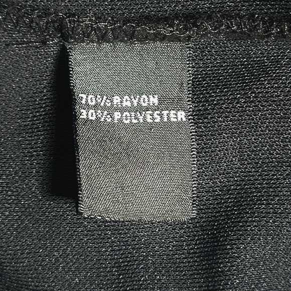 VTG JoSEPHINE CHAUS Black V-neck Long Sleeve Silky Cardigan (XL) - Picture 7 of 10